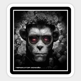 terminator monkey Sticker